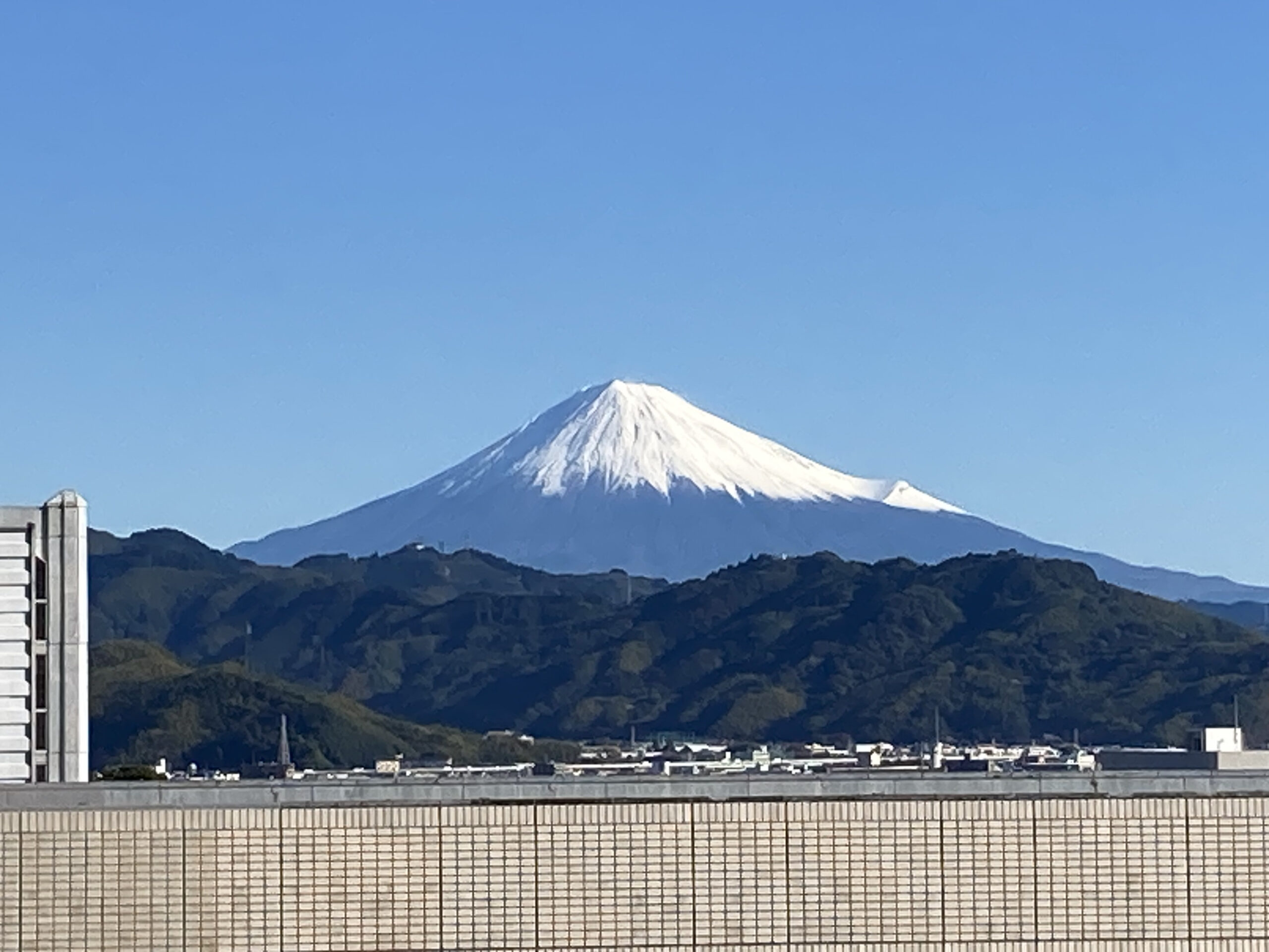 街の中心で富士山を堪能